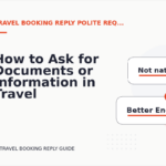 How to Ask for Documents or Information in Travel Booking Reply English
