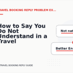 How to Say You Do Not Understand in a Travel Booking Reply