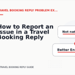 How to Report an Issue in a Travel Booking Reply