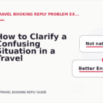 How to Clarify a Confusing Situation in a Travel Booking Reply