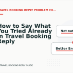 How to Say What You Tried Already in Travel Booking Reply English