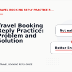 Travel Booking Reply Practice: Problem and Solution Replies